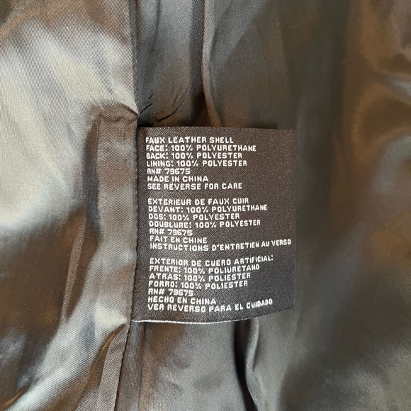 MICHAEL Michael Kors Faux Leather Jacket | size medium - Picture 7 of 8